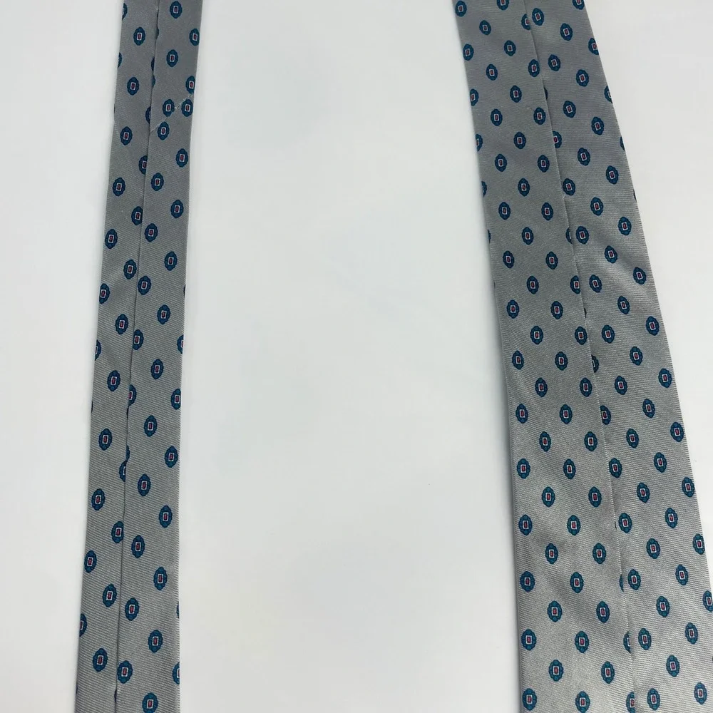 Vintage Frederick & Nelson Necktie‎ Men Gray Dots 3